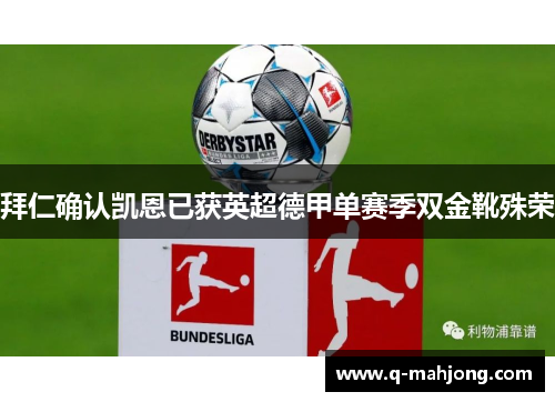拜仁确认凯恩已获英超德甲单赛季双金靴殊荣